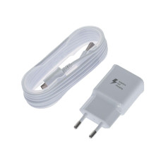 Сетевое зарядное устройство Samsung 2A, microUSB (EP-TA20EWEUGRU) White